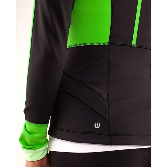 Lululemon Studio Surf Jacket Size 6 Black / Faded Zap / Frond - Picture 10 of 16